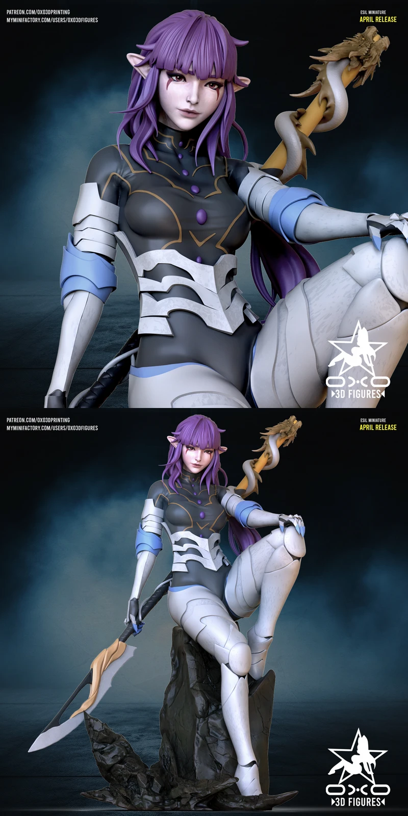 Esil Solo Leveling Anime Figure STL model for 3D printing