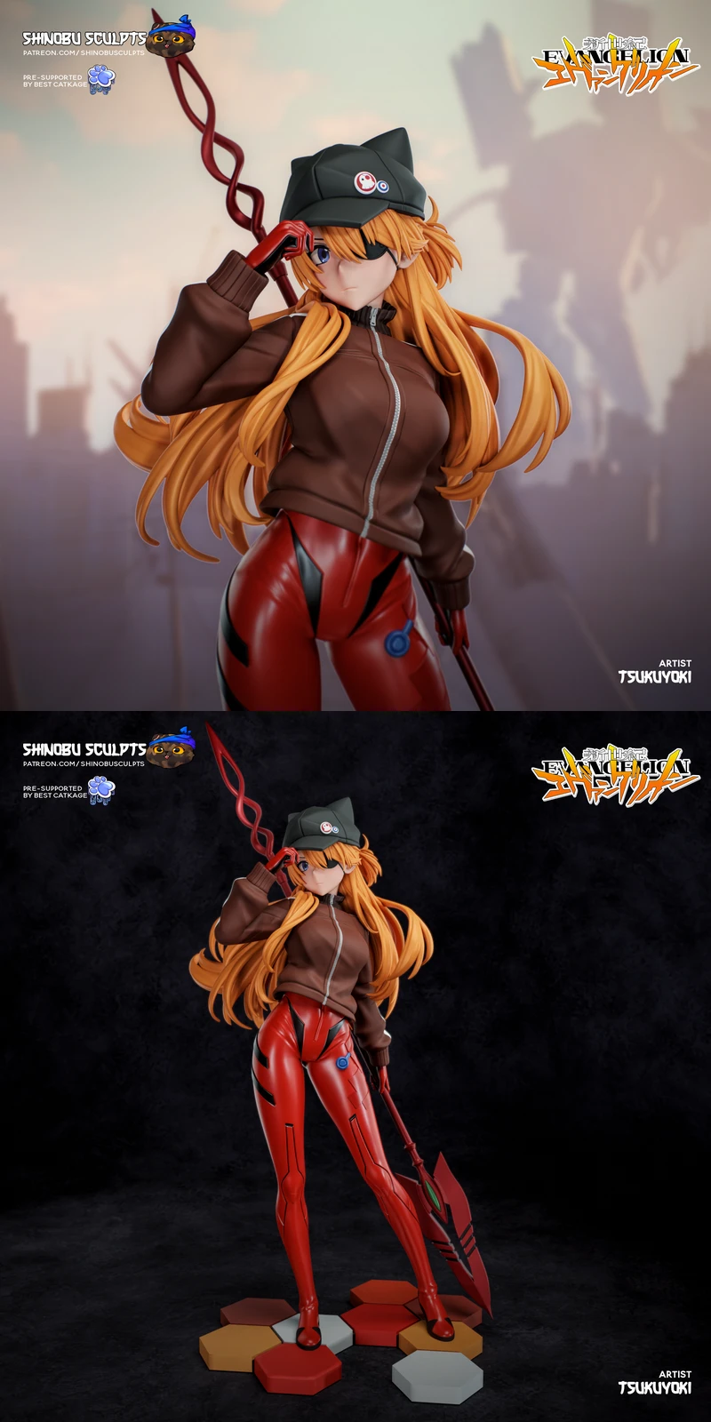 Asuka – Evangelion STL model for 3D printing