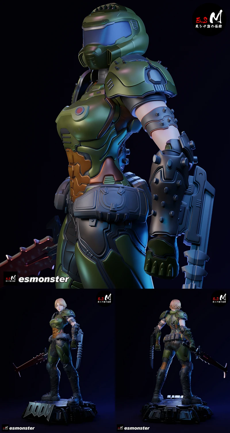 Female Dark Ruler – Armor Style STL model for 3D printing
