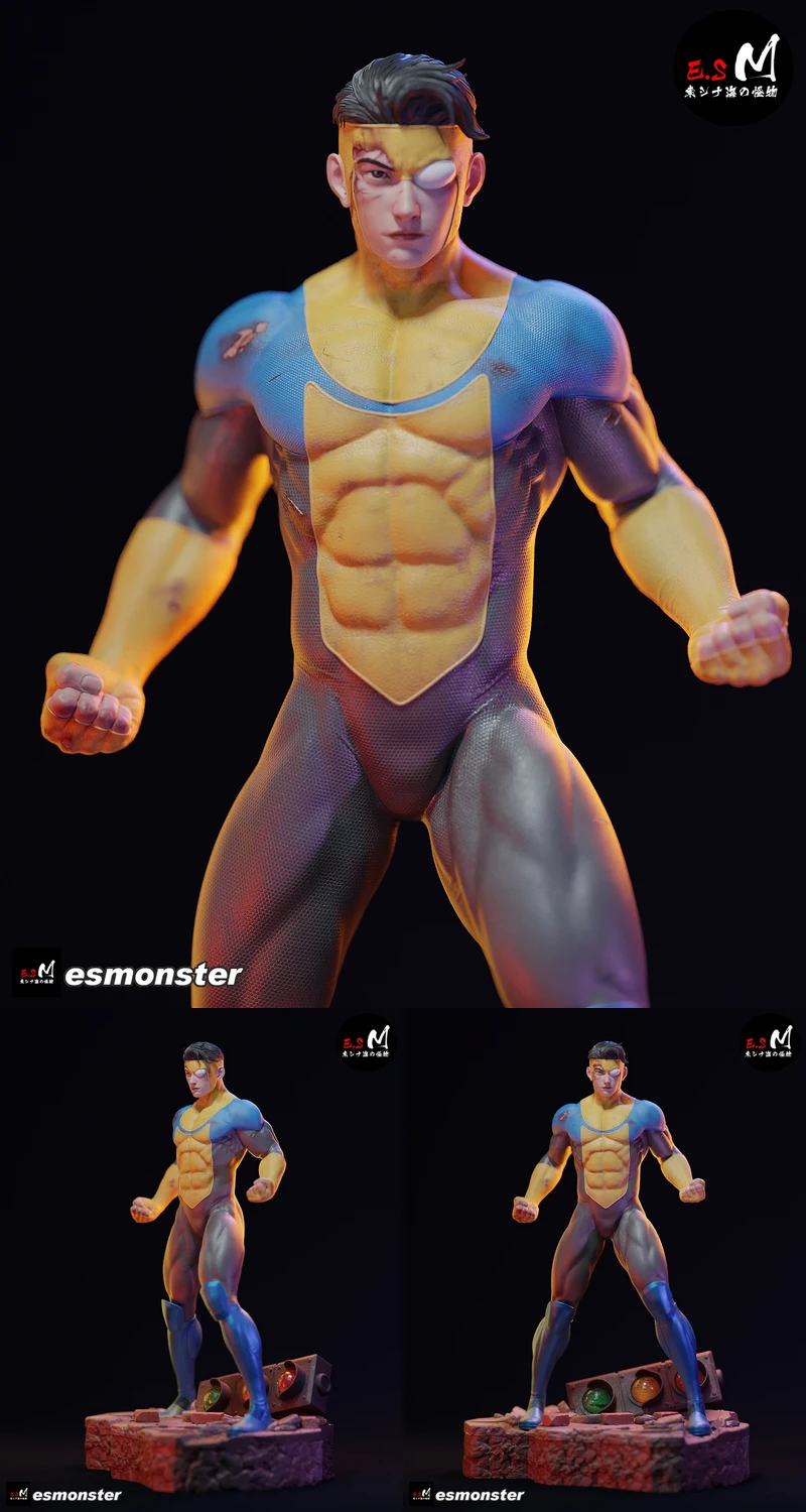 Young Hero – Comic Style STL model for 3D printing