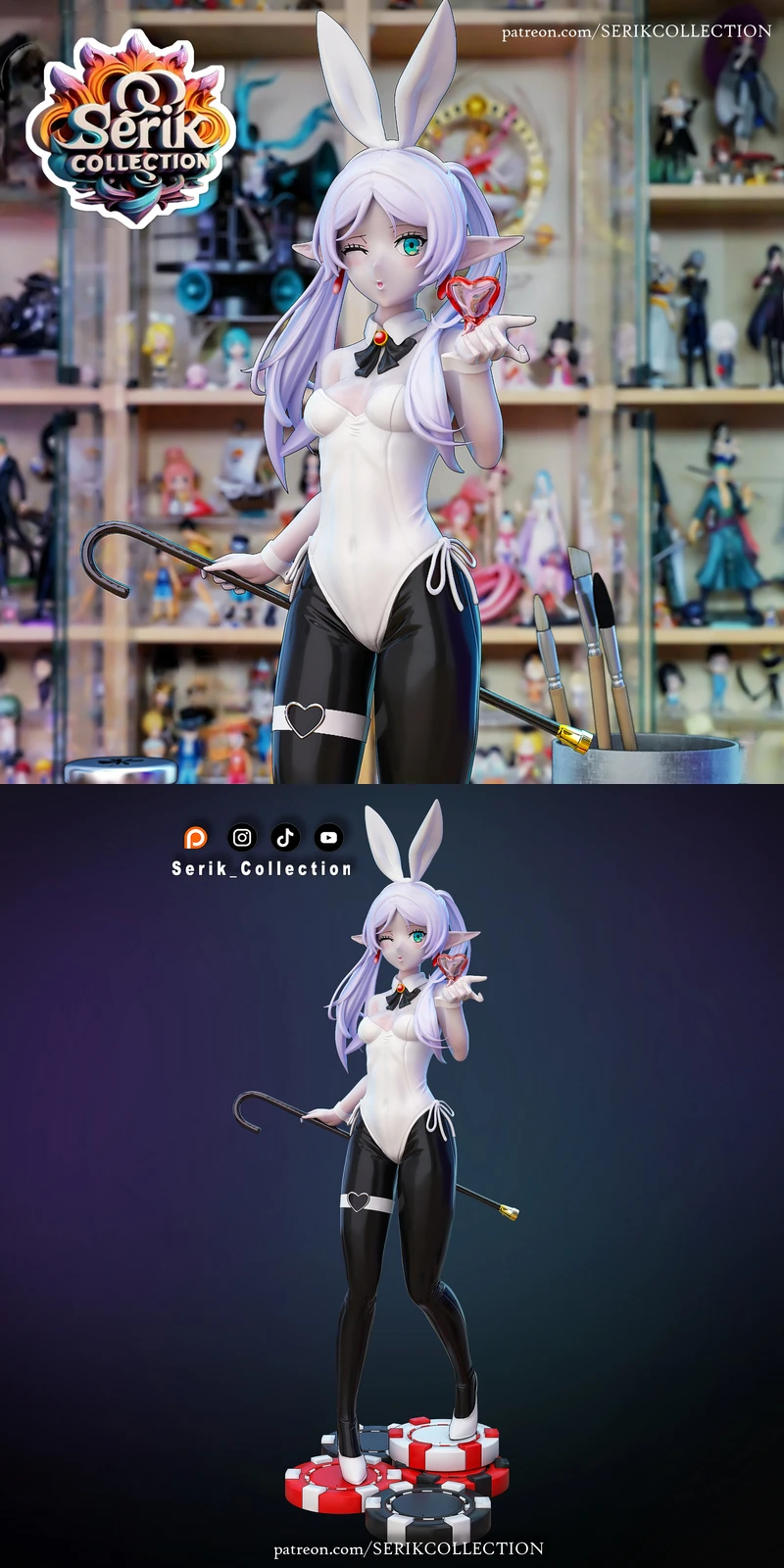 FRIEREN BUNNY VER. 3D Printable Miniature STL File STL model for 3D printing