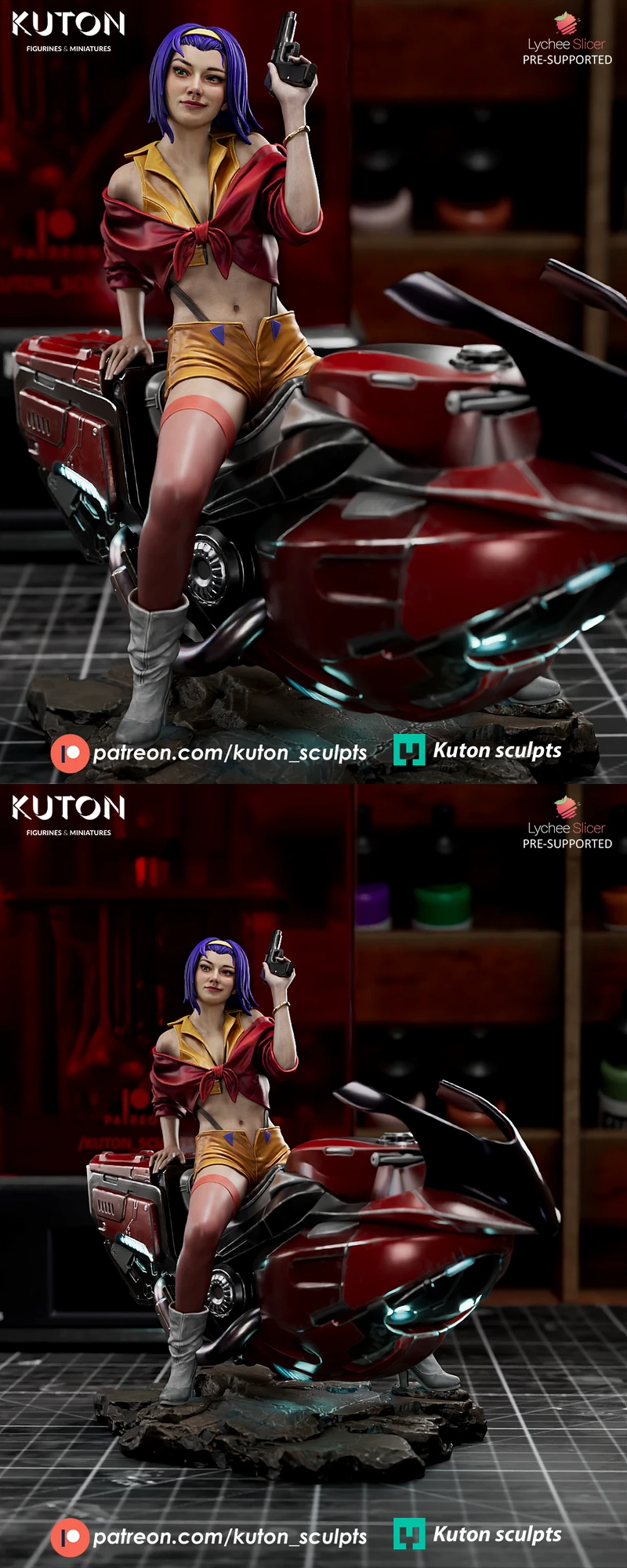 Faye Valentine STL model for 3D printing