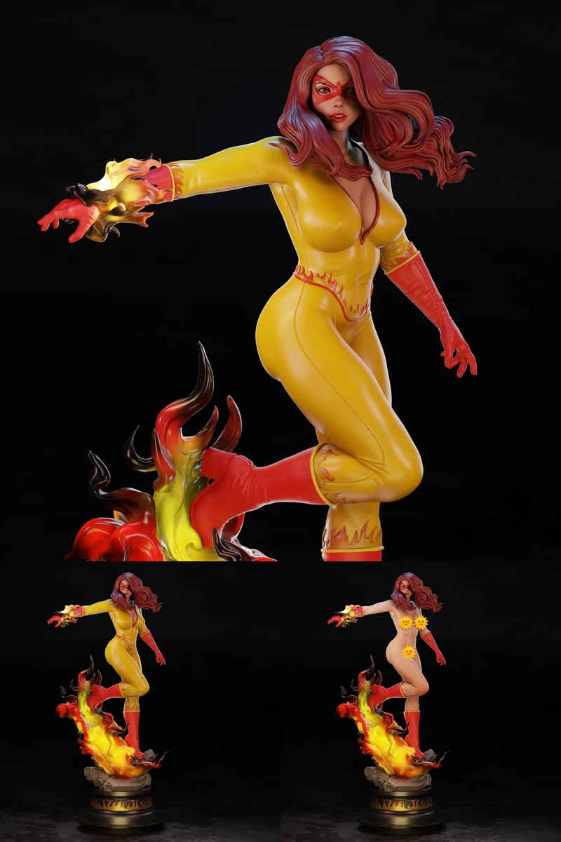 Firestar – marvel extra STL model for 3D printing