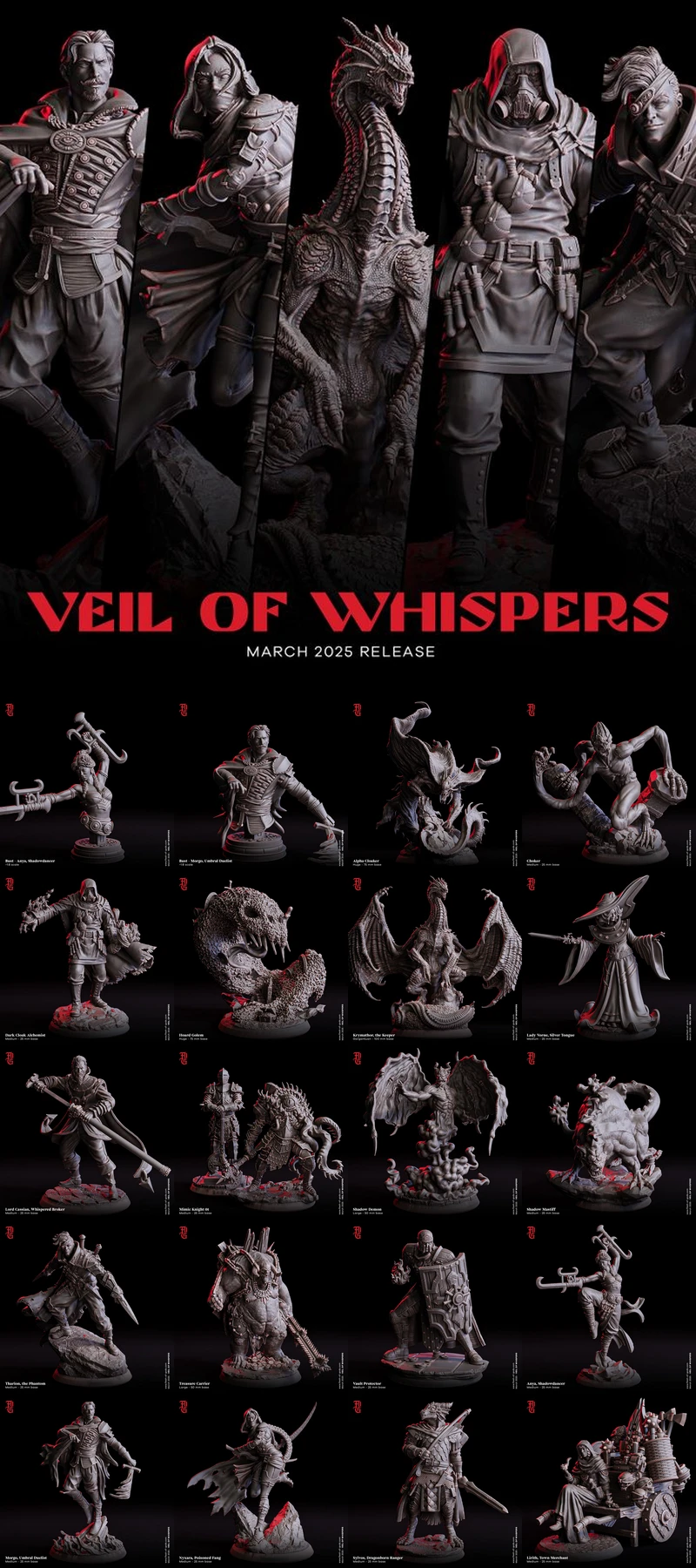 Flesh Of Gods Veil Of Whispers March 2025 STL model for 3D printing