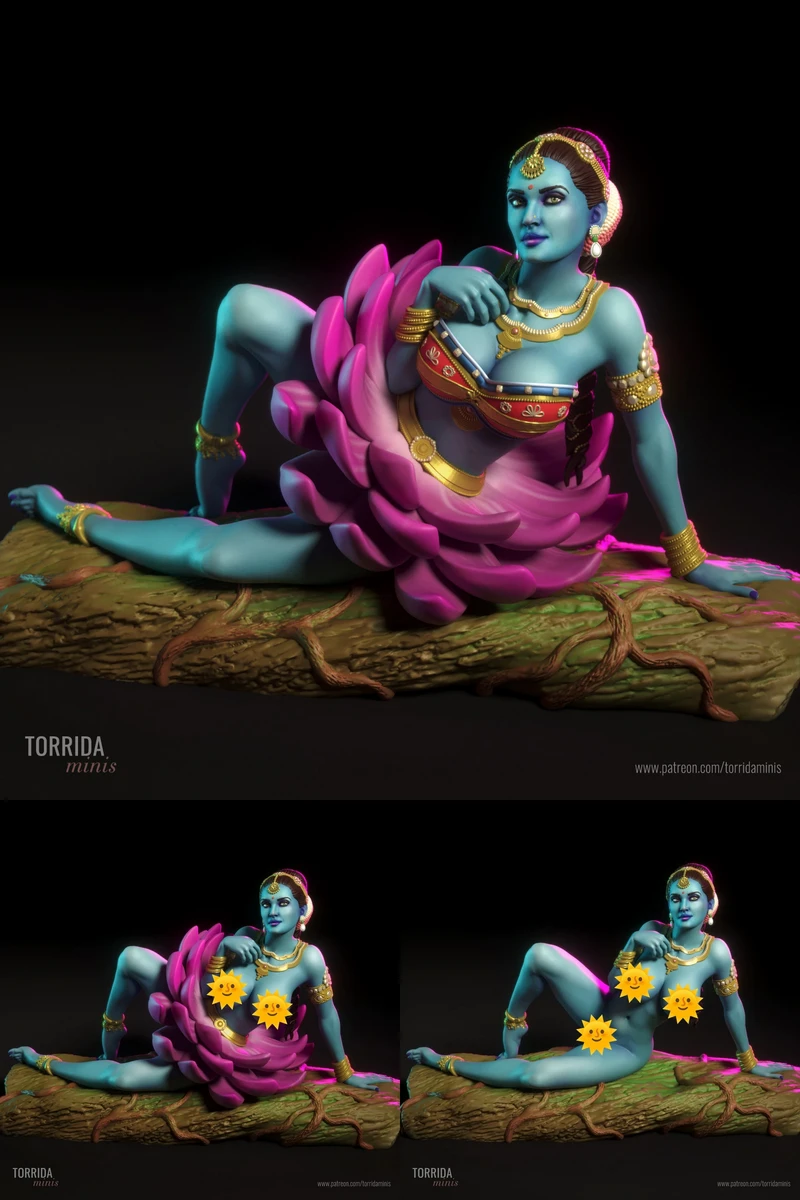 Flora STL model for 3D printing