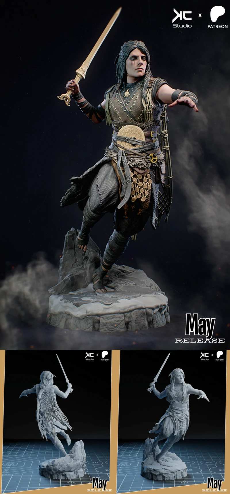 Printable Freya Figure | God of War Ragnarok STL File STL model for 3D printing