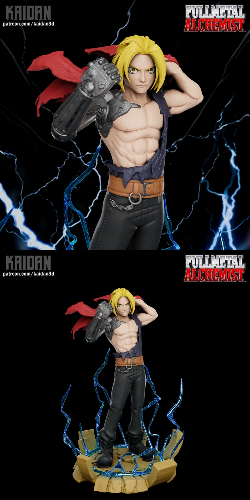 Edward Elric STL – Fullmetal Alchemist Figure STL model for 3D printing