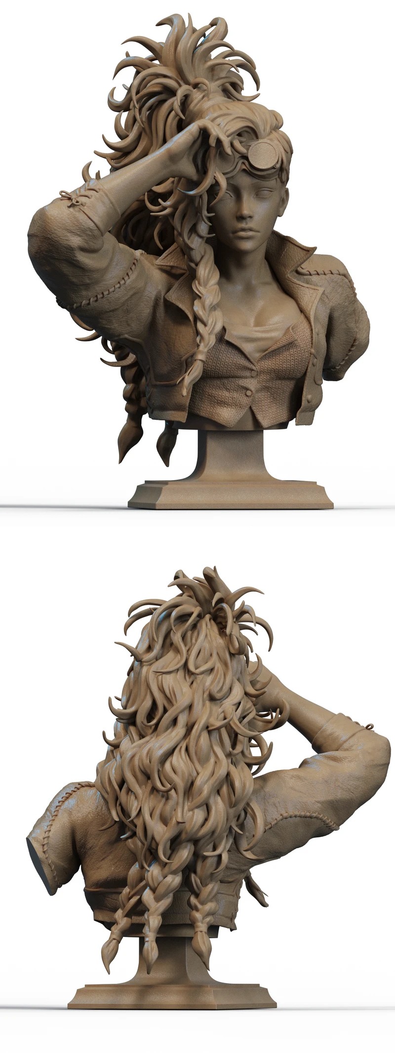 Gemma Bust STL model for 3D printing
