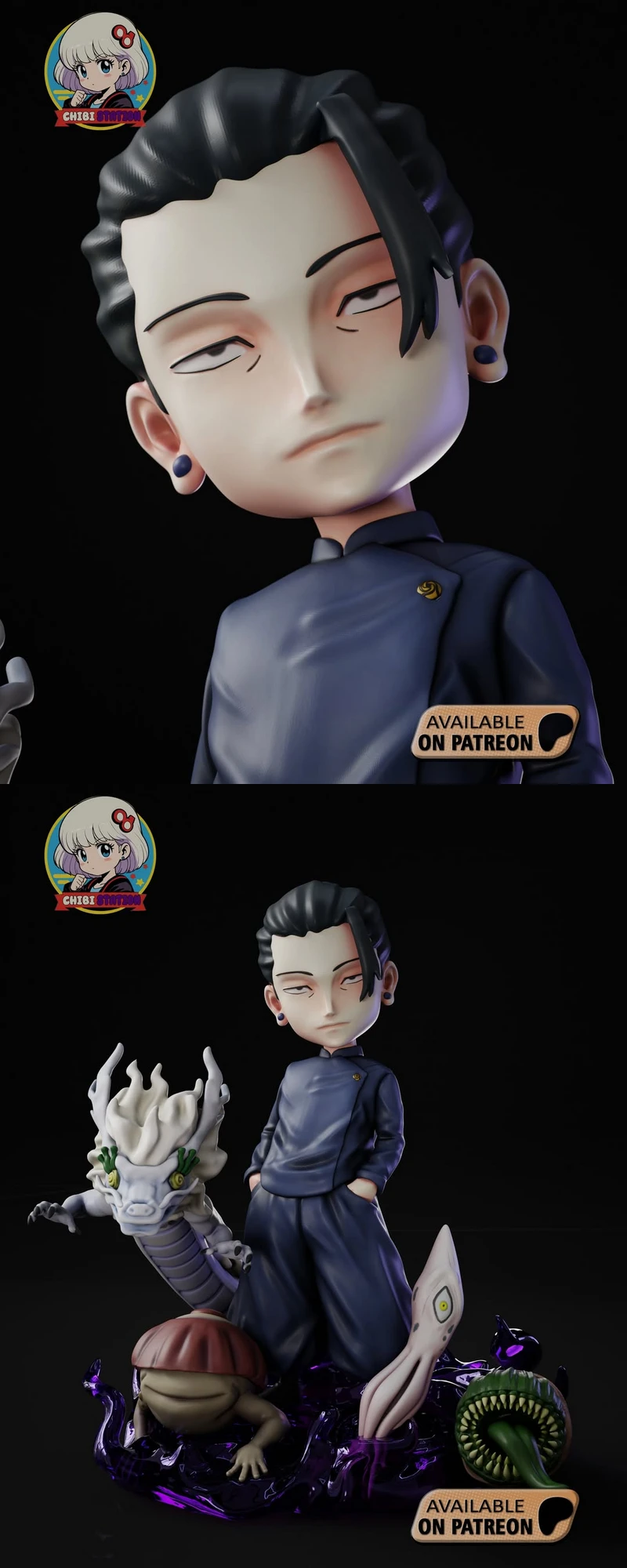 Geto Chibi – Jujutsu Kaisen STL Figure for 3D Printing STL model for 3D printing