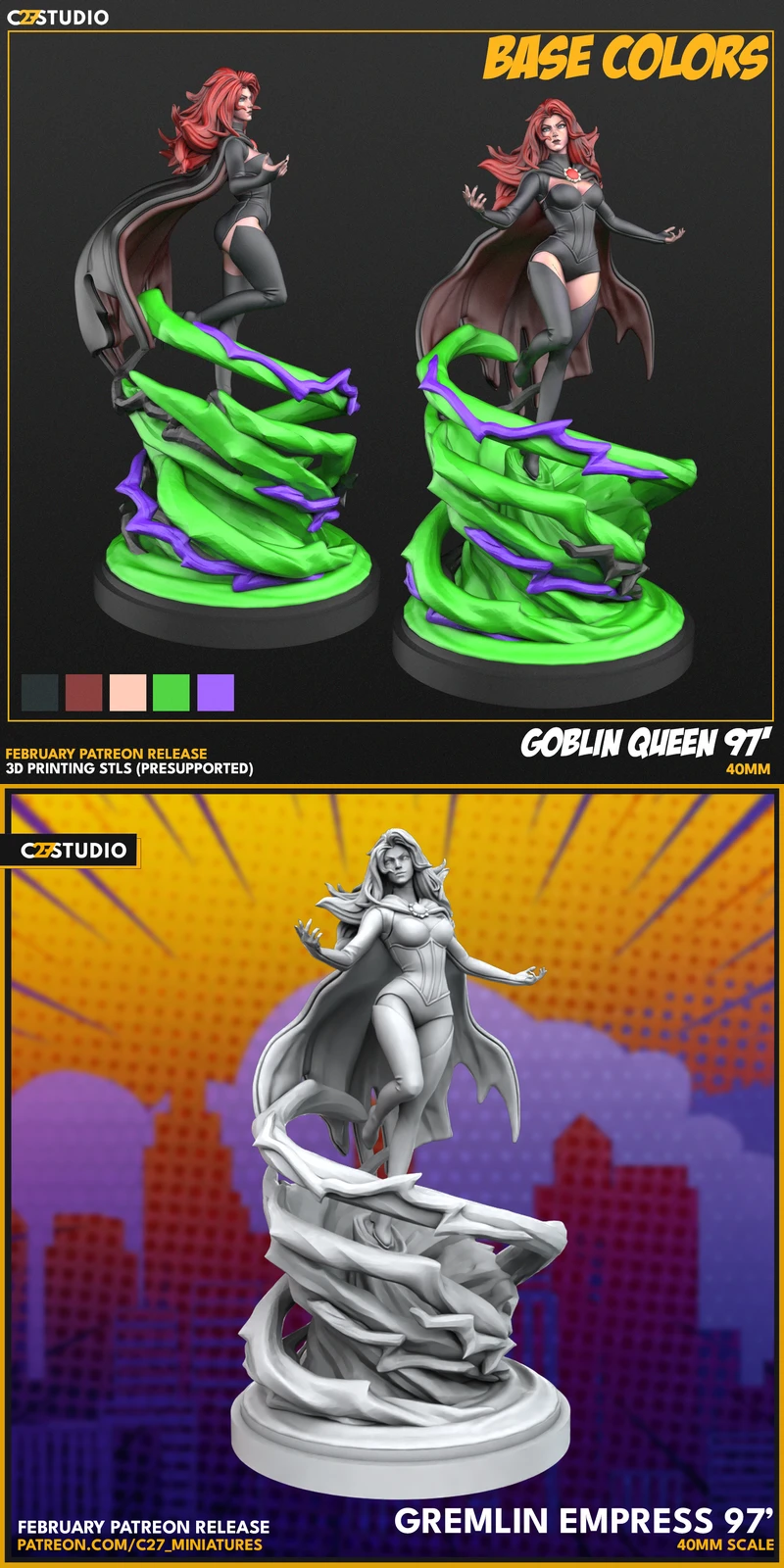 Goblin Queen 97 STL model for 3D printing