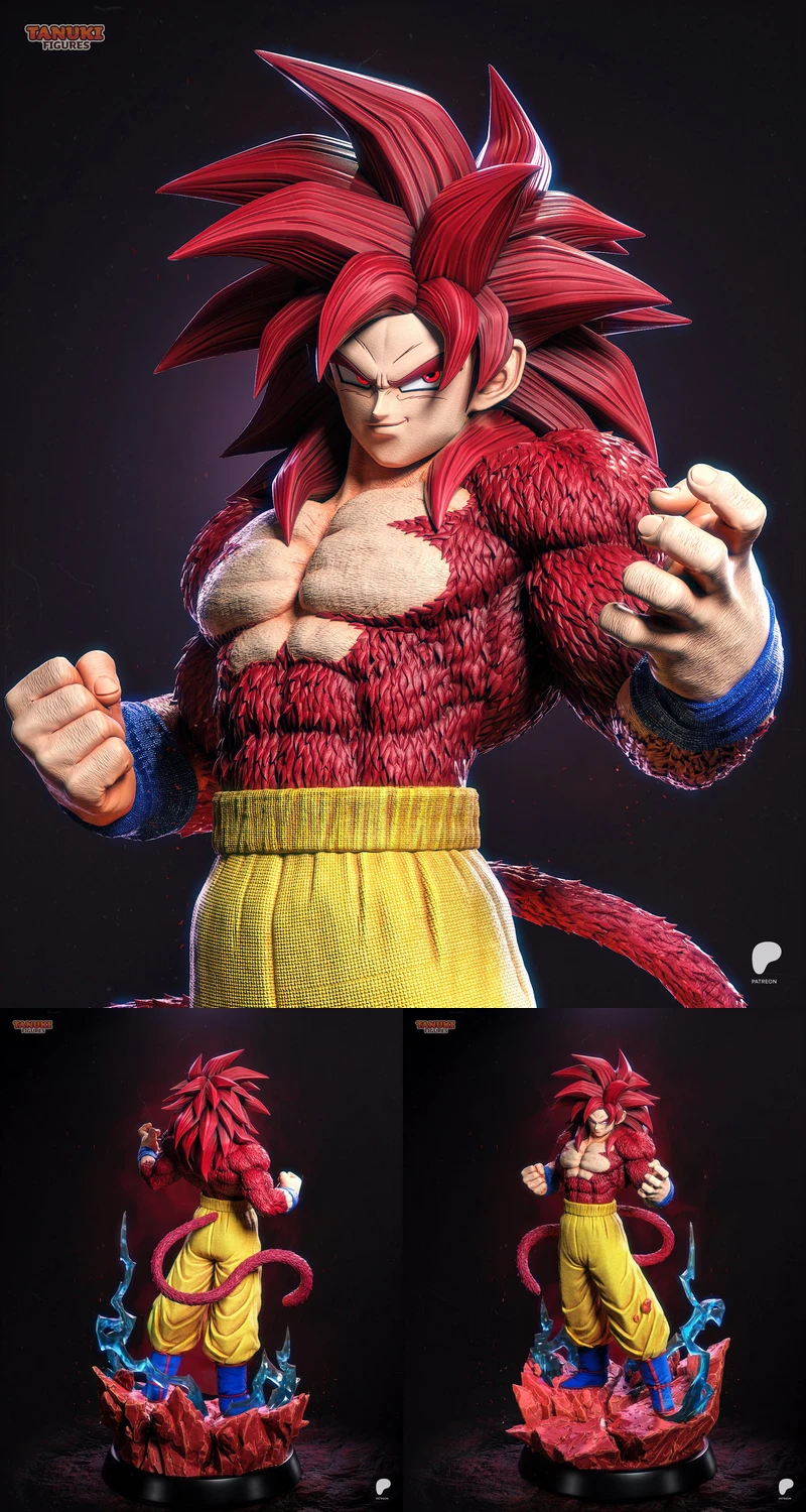 Goku SSJ4 Daima Dragon Ball Figure STL STL model for 3D printing