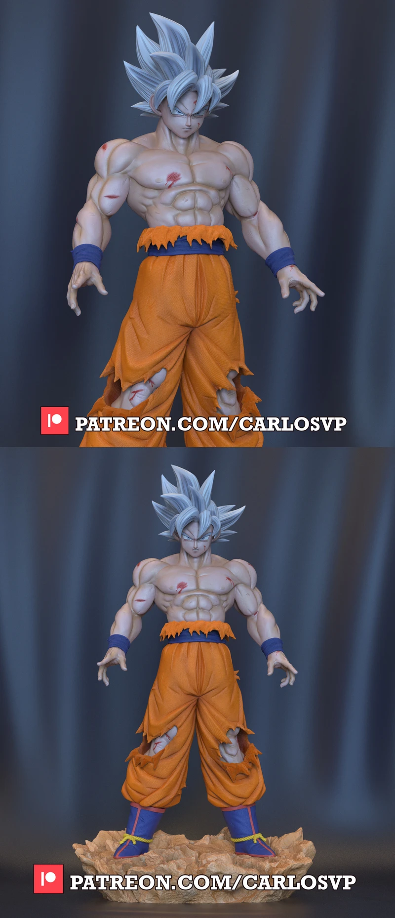 Goku Ultra Instinct Dragon Ball Figure STL STL model for 3D printing