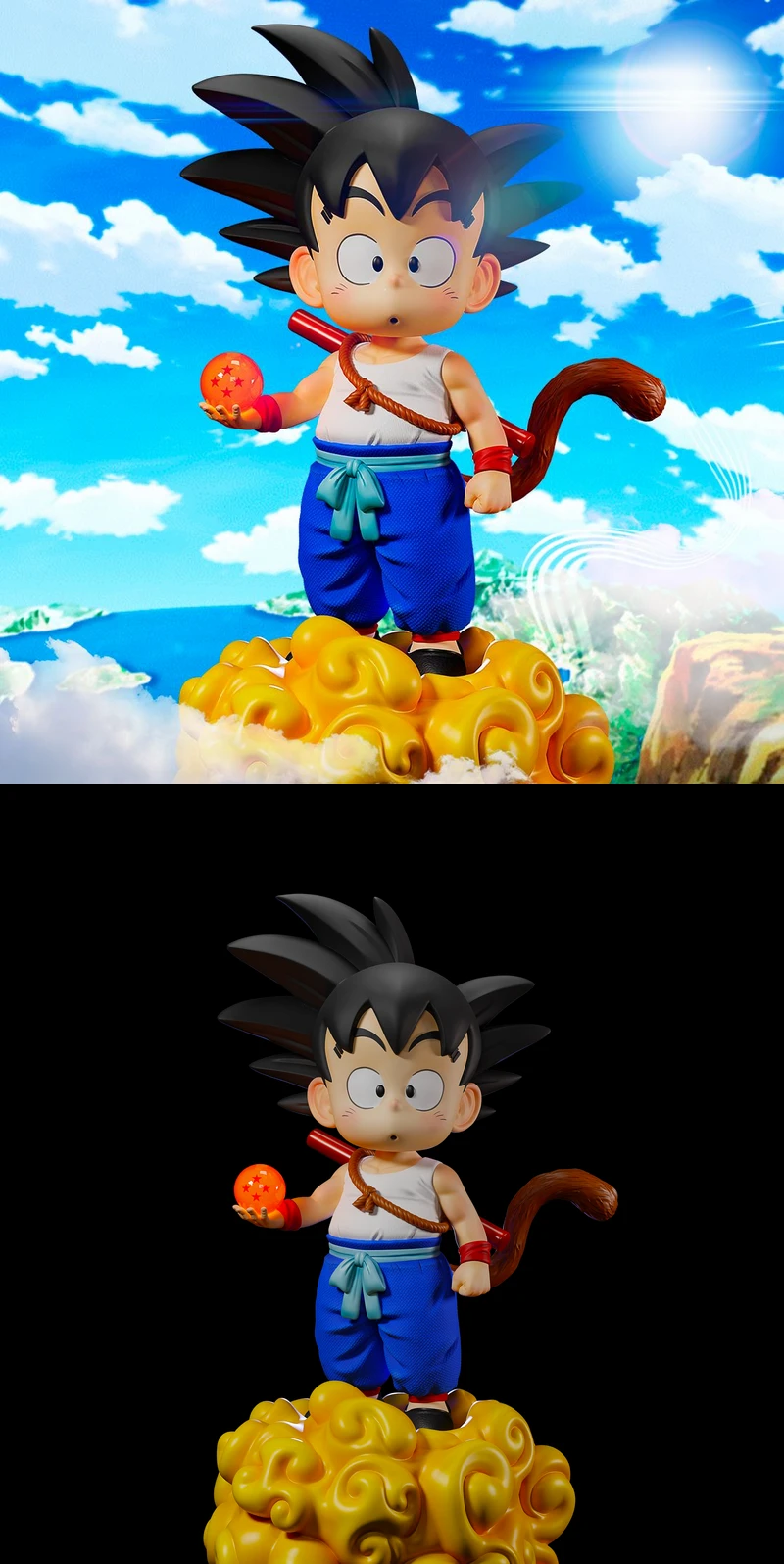 Kid Goku 3D Printable STL File for 3D Printer STL model for 3D printing
