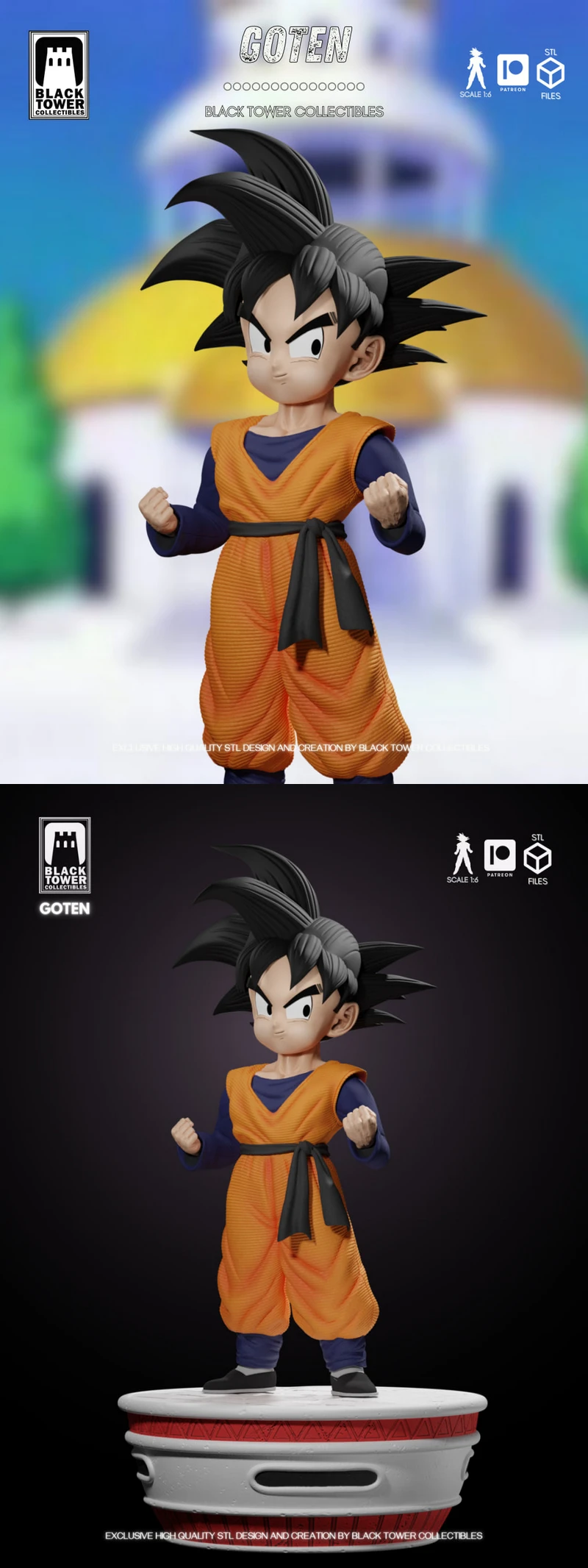 Goten Dragon Ball Z STL Figure for 3D Printing STL model for 3D printing