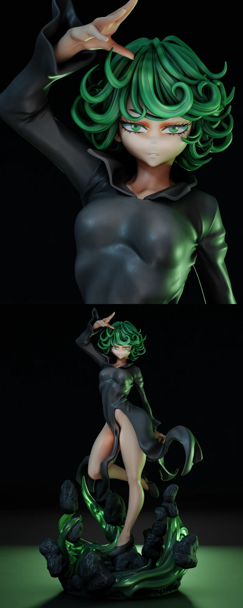 One Punch Man – Tatsumaki STL model for 3D printing