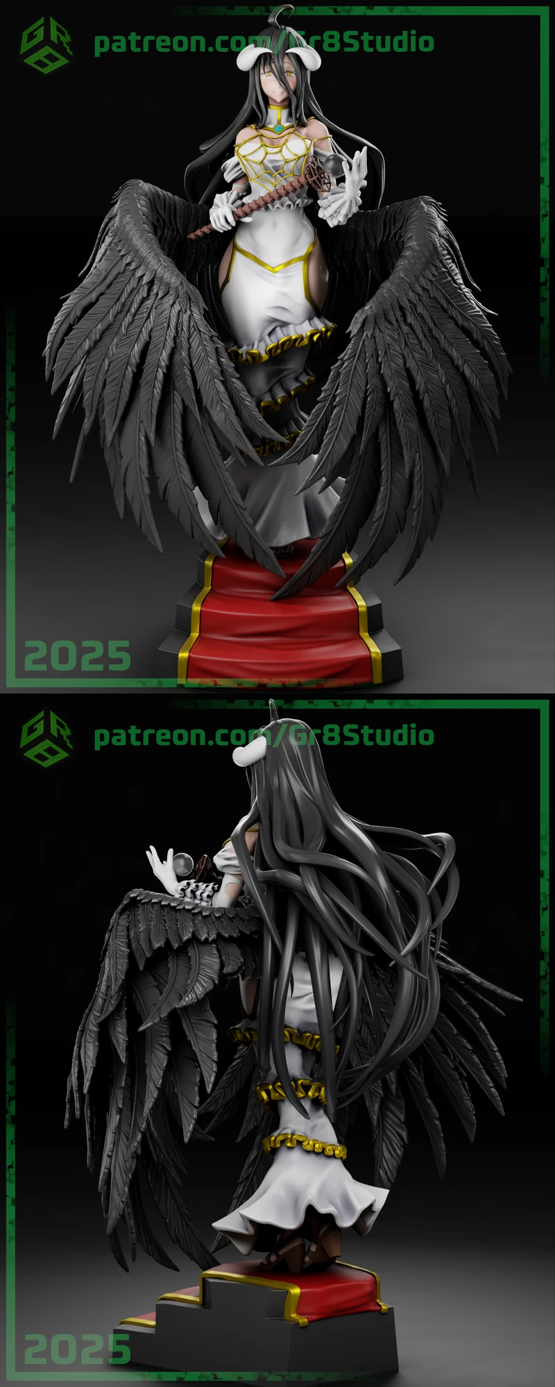 Albedo Overlord 3D Printable Miniature STL File STL model for 3D printing