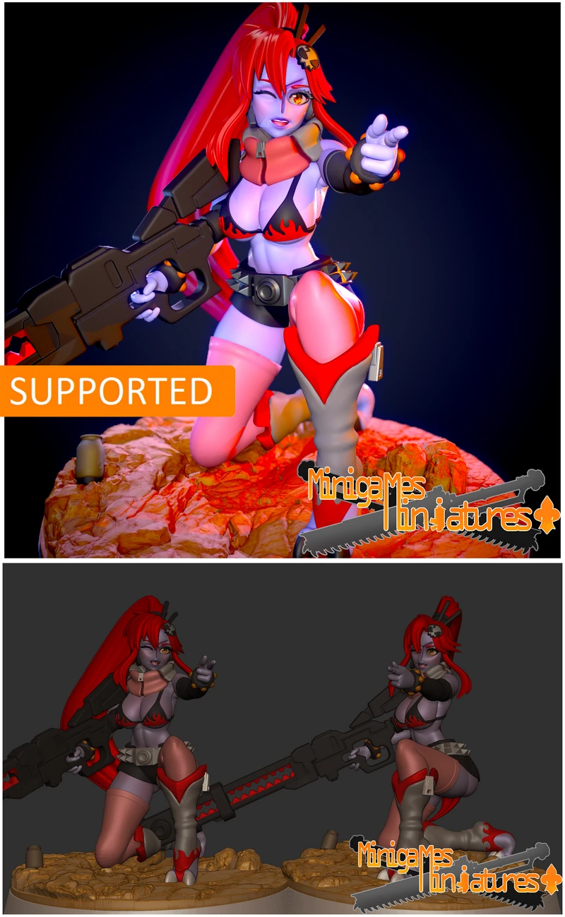 Yoko Anime Character STL File for 3D Printing STL model for 3D printing