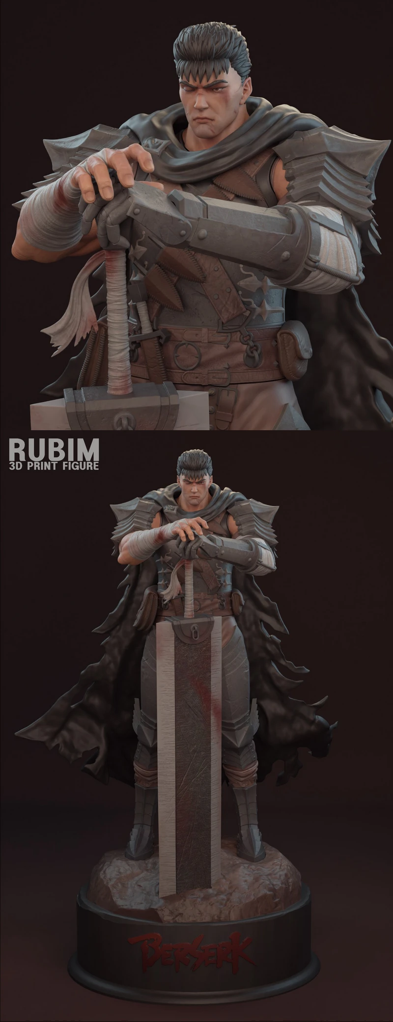 Guts – Berserker Armor STL Figure from Berserk for 3D Printing STL model for 3D printing