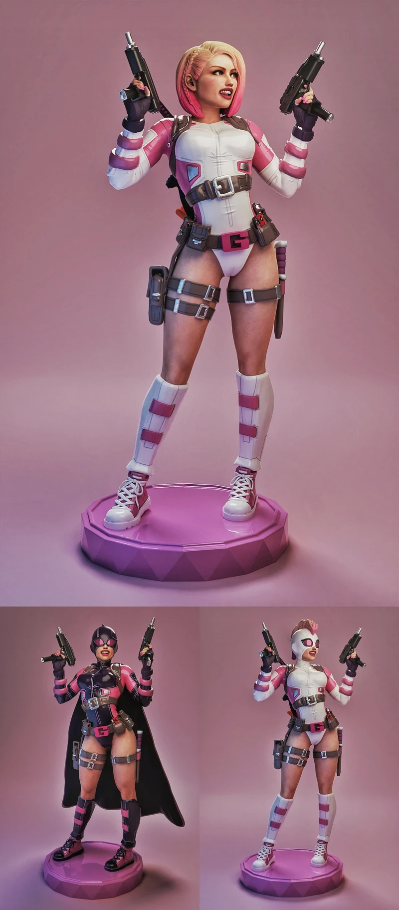 Gwenpool – Marvel Comics STL model for 3D printing