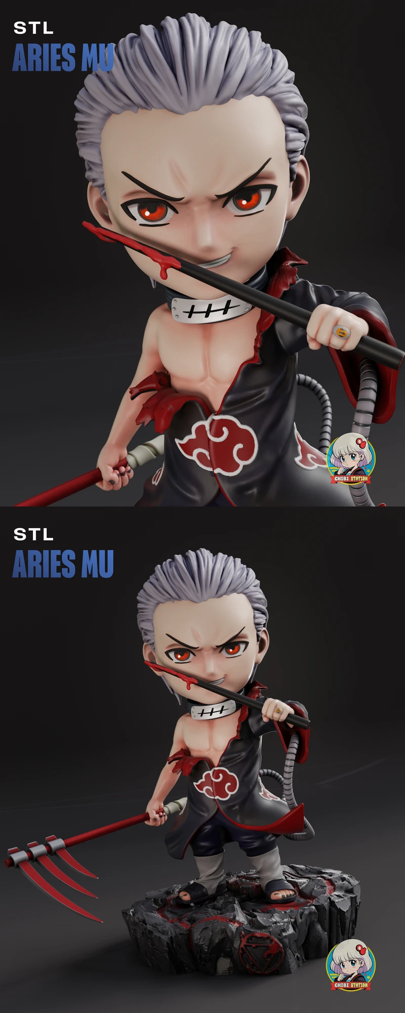 HIDAN 3D Printable Model for Resin Printer STL model for 3D printing