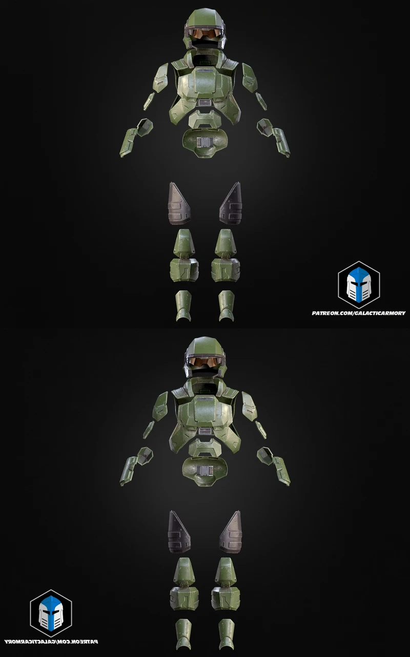 3D Printable Halo 3 Marine Armor STL File for Cosplay STL model for 3D printing