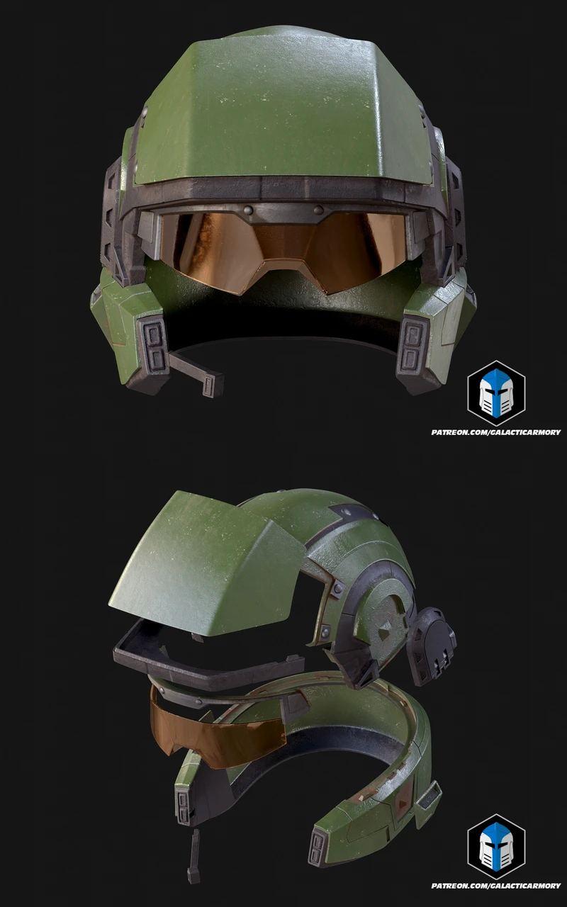 3D Printable Halo 3 Marine Helmet STL File for Cosplay and Collectibles STL model for 3D printing