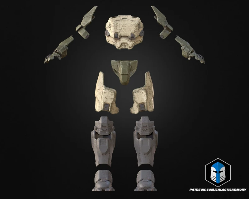 Halo Infinite Rakshasa Armor STL model for 3D printing