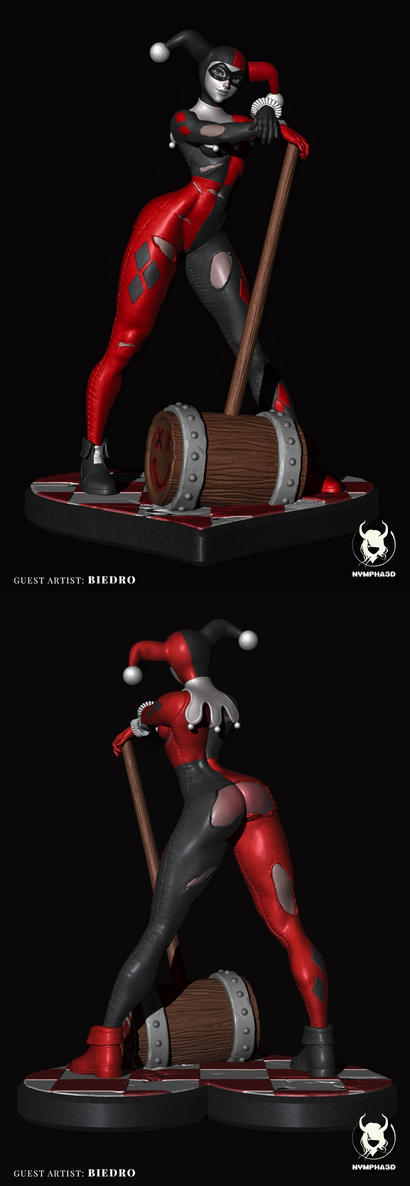 Harley Quinn (DC Comics) extra STL model for 3D printing