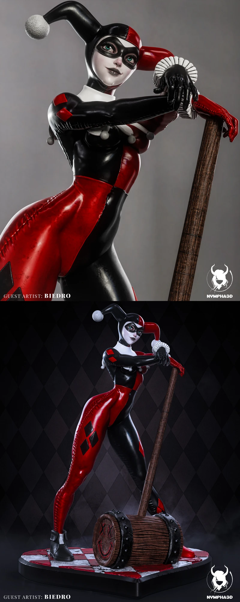 Harley Quinn (DC Comics) STL model for 3D printing