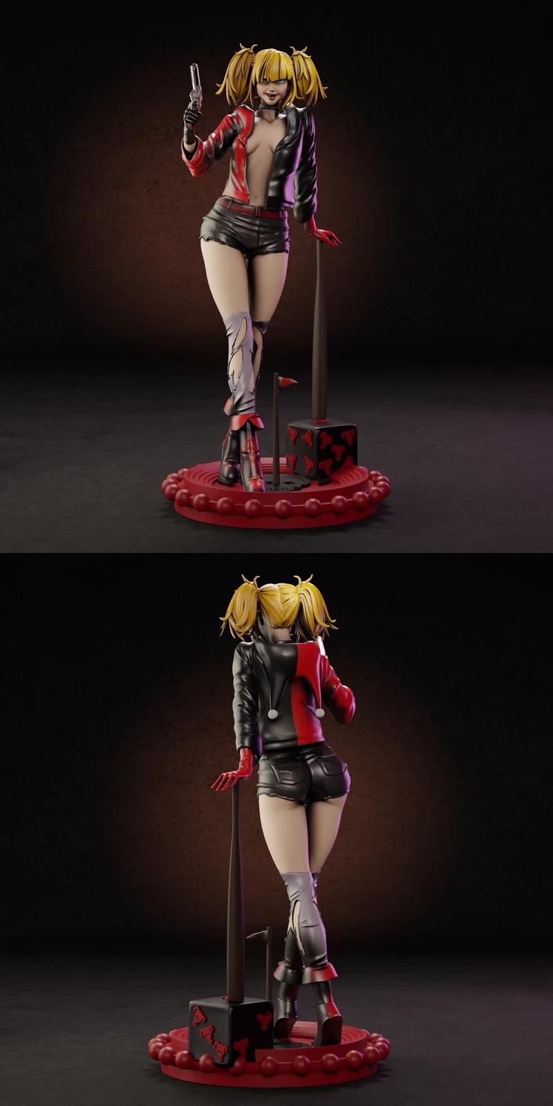 Harley Quinn Isekai STL model for 3D printing