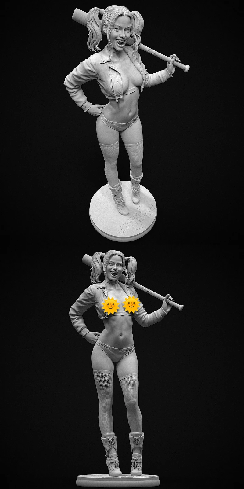 Harley Quinn extra STL model for 3D printing
