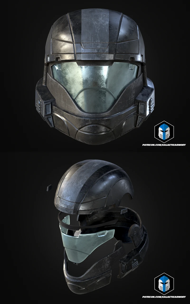 Helldivers 2 – A-9 Helljumper Helmet STL File for 3D Printing STL model for 3D printing