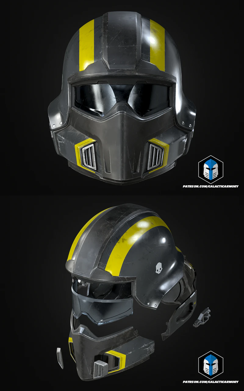 Helldivers 2 B-01 Tactical Helmet STL 3D Printable Model STL model for 3D printing
