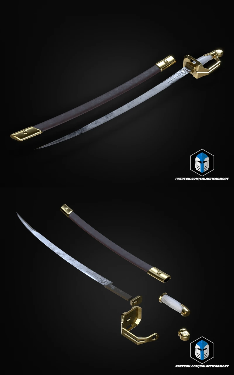 3D Printable Helldivers 2 CQC-2 Saber STL File for Cosplay and Collectibles STL model for 3D printing