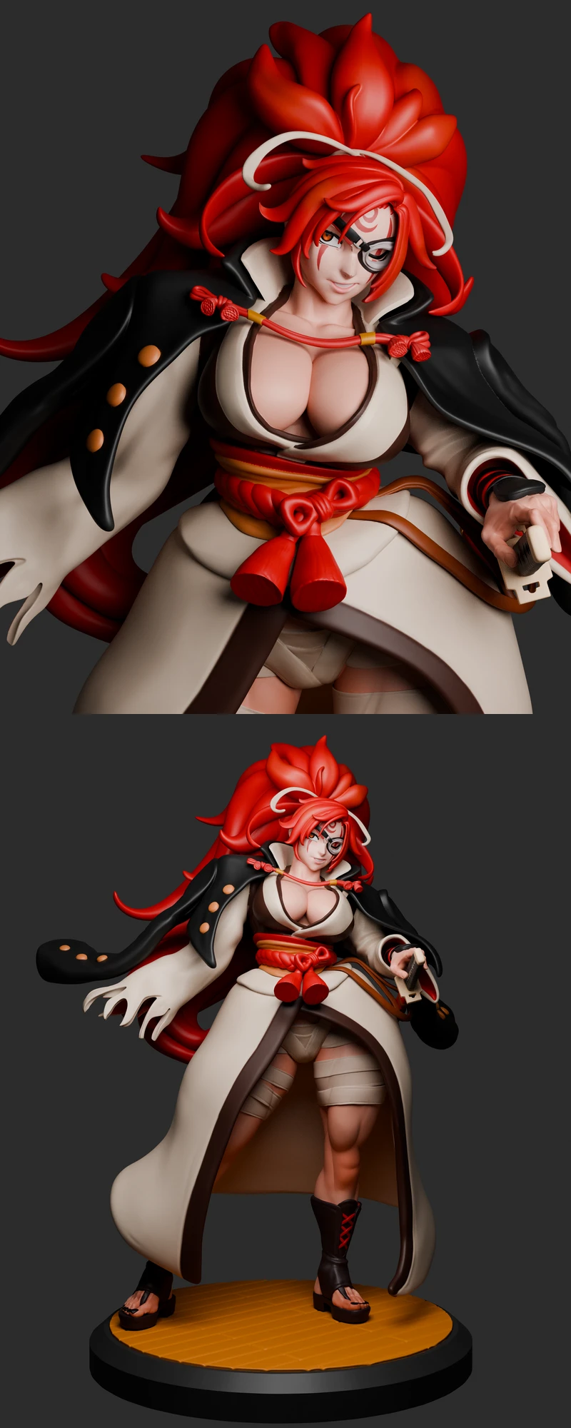 Baiken Samurai STL Model for 3D Printing STL model for 3D printing