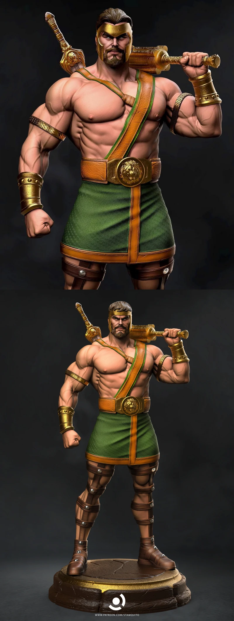Hercules STL File – Mythical Hero 3D Printable Figure STL model for 3D printing