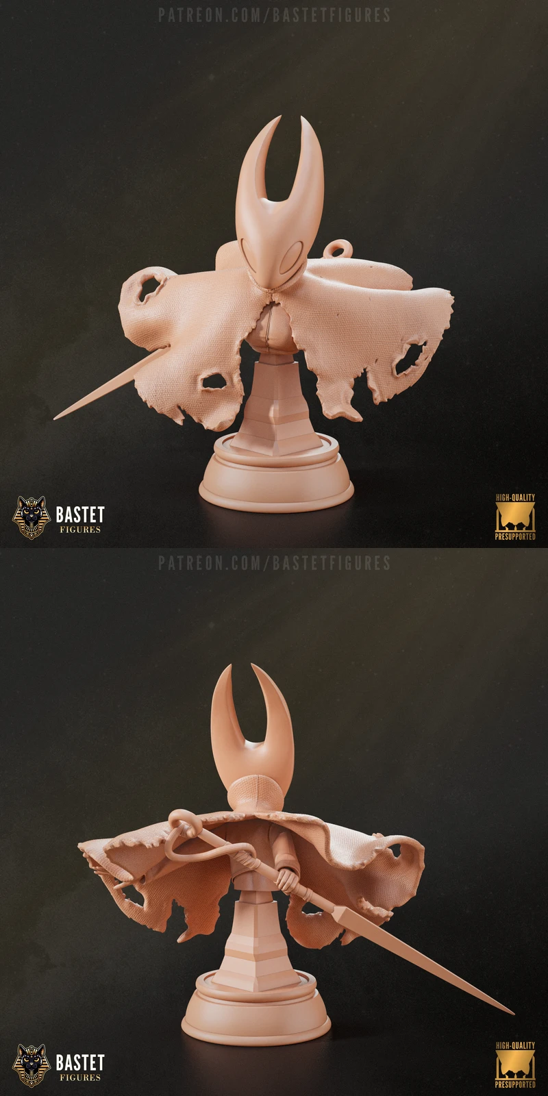 Hornet Bust – Hollow Knight STL model for 3D printing