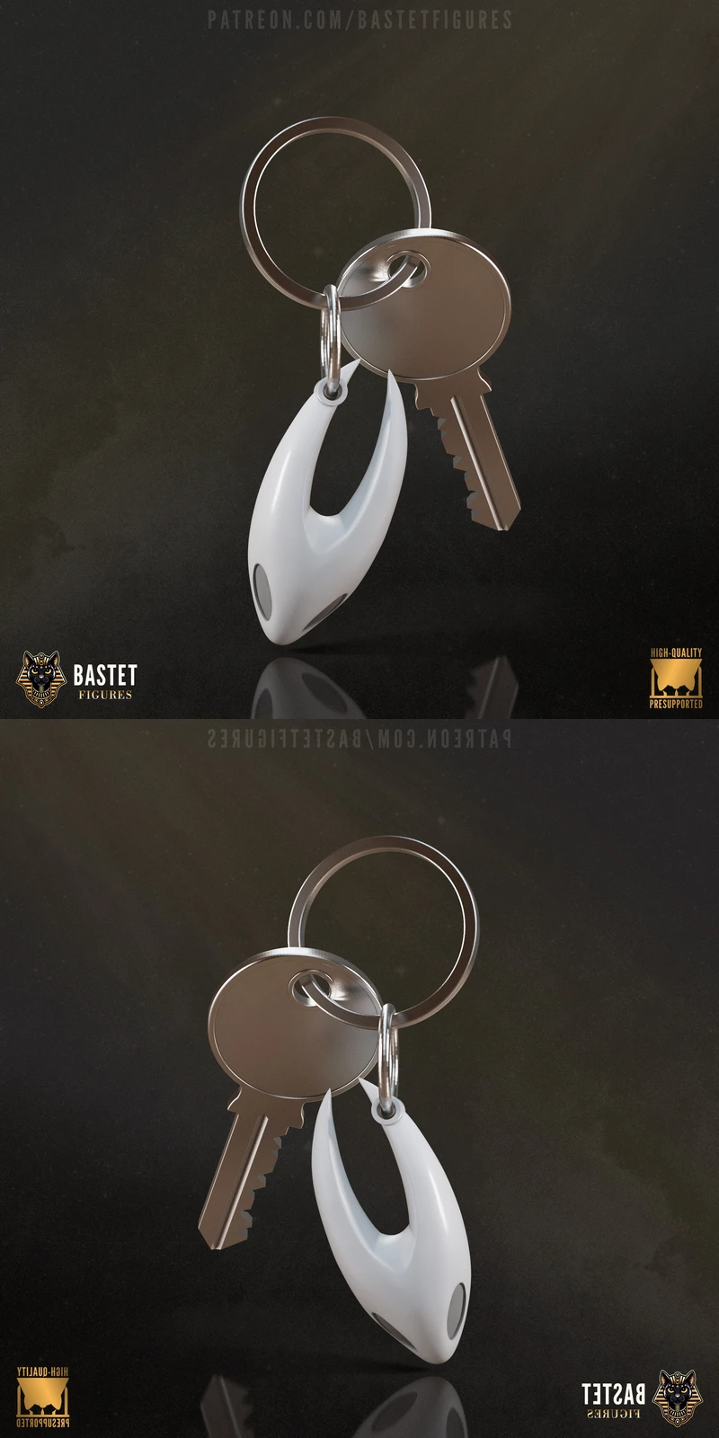 Hornet Keychain – Hollow Knight STL model for 3D printing