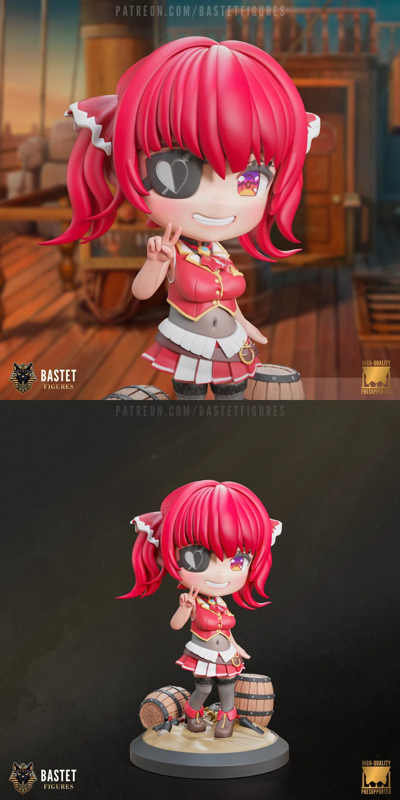 Houshou Marine – Vtuber STL model for 3D printing