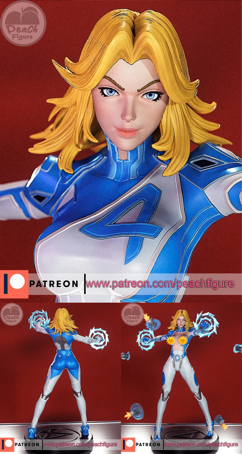 INVISIBLEWOMAN STL model for 3D printing