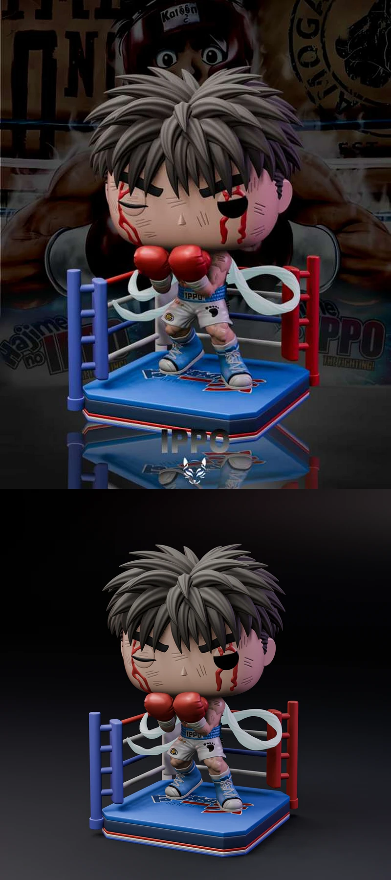 Ippo in the Ring – Hajime no Ippo STL model for 3D printing