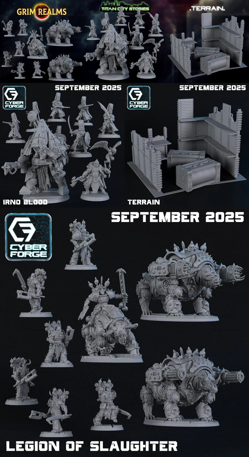 IRON BLOOD STL Figure for 3D Printing STL model for 3D printing