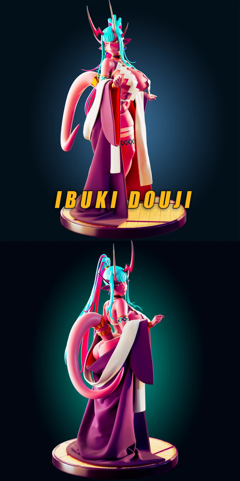 Ibuki Douji 3D Printable Miniature STL File STL model for 3D printing