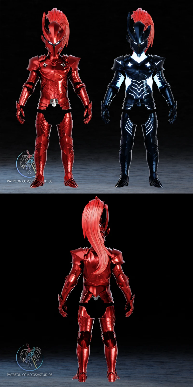 Igris Armor STL model for 3D printing