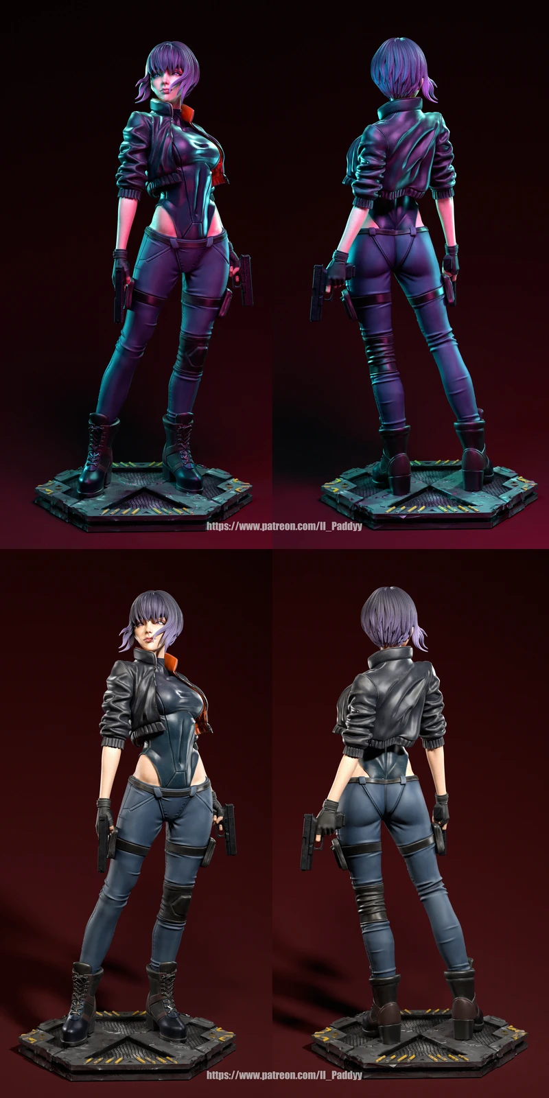 Motoko Kusanagi STL model for 3D printing