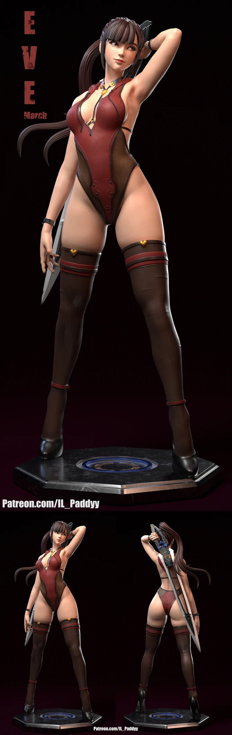 Stellar Blade – Eve STL model for 3D printing