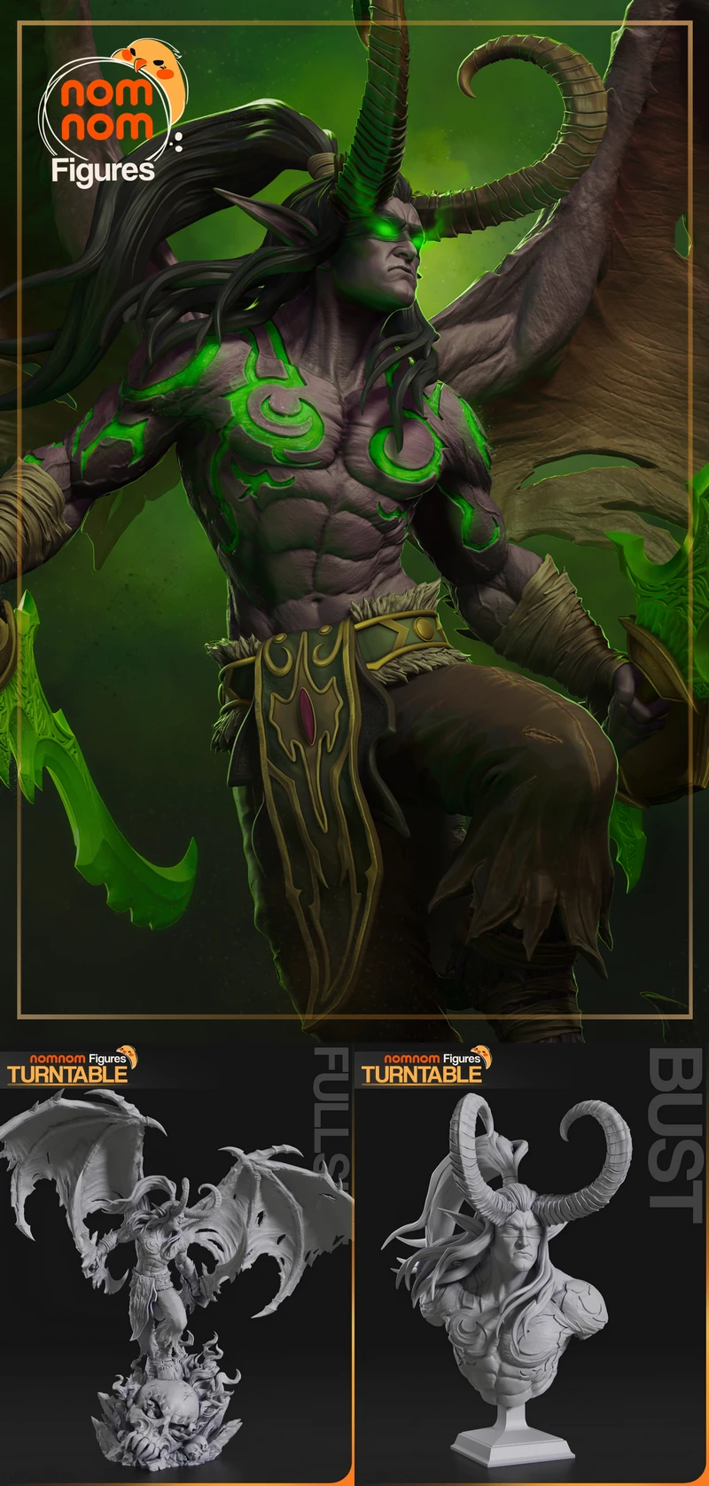 Illidan Stormrage – World of Warcraft STL model for 3D printing