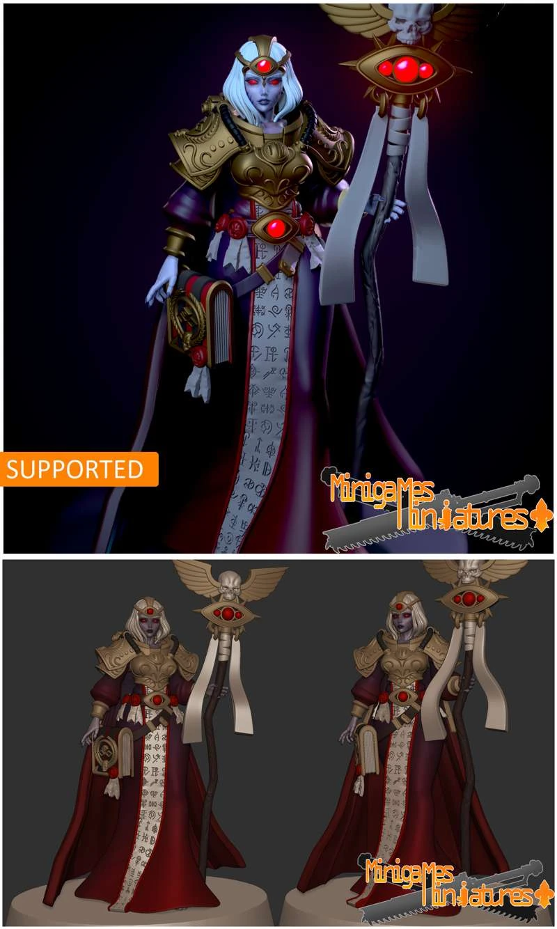 Impreial navigator anime figurine STL model for 3D printing