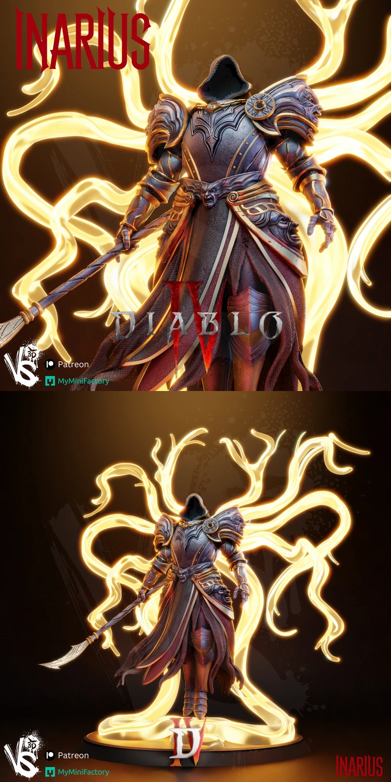 Inarius – Diablo STL Figure for 3D Printing STL model for 3D printing