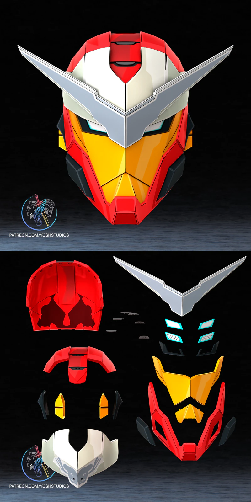 Iron Man Tokon Helmet STL File for 3D Printer STL model for 3D printing